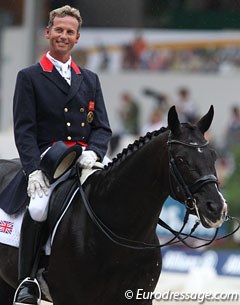 Carl Hester and Uthopia smiles to the crowds who love him!