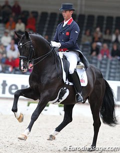 Carl Hester and Uthopia at the 2011 European Dressage Championships