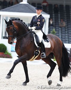 Victoria Max-Theurer and Augustin at the 2011 European Championships :: Photo © Astrid Appels