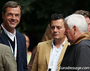 The PSI Dressage team: Dr. Ulf Möller, François Kasselmann,and Ullrich Kasselmann