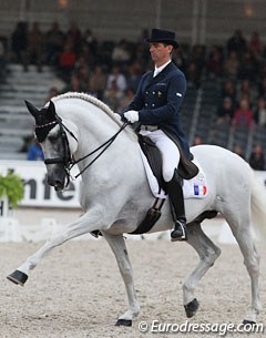 French Arnaud Serre on the late Sylvie Corellou's Iberian bred Helio II