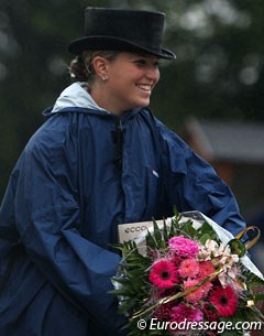 Morgan Barbançon in the prize giving