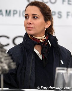 Princess Haya at the press conference. She was funny, witty, outspoken and quite frank and honest. No need for flattery because of her status she said!