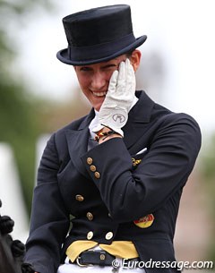 Louisa Lüttgen can't believe she just got the winning score