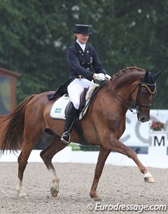 Best Swedish junior rider was Marina Mattsson on Beckham