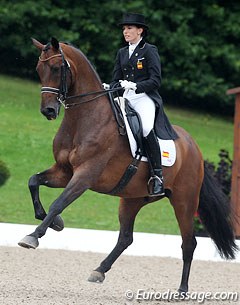 Estefania Rios on Lord de Nicole at the 2011 European Young Riders Championships :: Photo © Astrid Appels