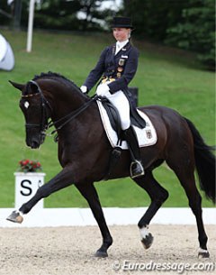Sanneke Rothenberger on Deveraux at the 2011 European Young Riders Championships :: Photo © Astrid Appels