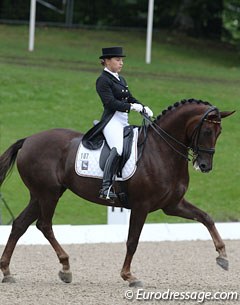 Charlott Maria Schurmann and Donna Jackson were certainly favourites for a medal but a very poor halt at the start of the test pushed her score down too much to catch up for a podium place