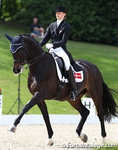 Kathrine Sumborg Christensen and Rohmario at the 2011 European Junior Riders Championships :: Photo © Astrid Appels