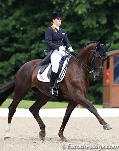 Antoinette te Riele and Fleurie at the 2011 European Junior Riders Championships :: Photo © Astrid Appels