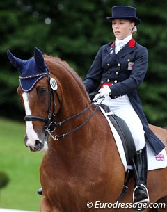 Sophie Wells and Pinocchio at the 2011 European Young Riders Championships :: Photo © Astrid Appels