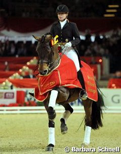 Isabell Werth and Don Johnson won the Grand Prix but made too many mistakes in the freestyle to recapture the first spot