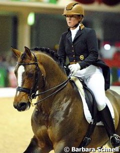 Isabell Werth aboard Flatley at the 2011 CDI-W Frankfurt :: Photo © Barbara Schnell