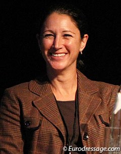 Catherine Haddad at the 2011 Global Dressage Forum :: Photo © Astrid Appels