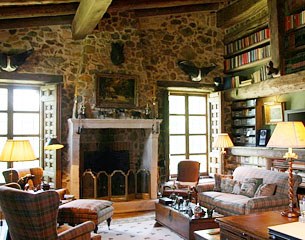 The living room in the main house