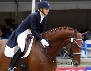 Heather Blitz and Paragon make it on the 2011 U.S. Pan Am Dressage Team :: Photo © Sue Stickle