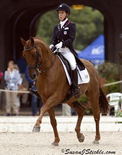 Isabelle Leibler and Watson at the 2011 U.S. Dressage Championships :: Photo © Sue Stickle