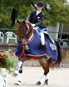 Caroline Roffman and Beemer win the 2011 Brentina Cup :: Photo © Sue Stickle