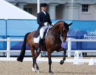 Anders Dahl and Bukowski (by Briar) at the 2011 Olympic Test event in Greenwich