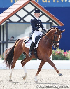 Emma Corbett and Furst Diamantino at the 2011 CDIO-JR Hagen :: Photo © Astrid Appels