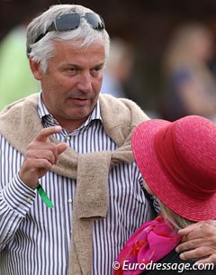 Hesse's trainer Ton de Ridder talks to Salazar's French owner