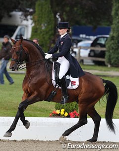 Danish Nanna Skodborg Merrald on the Norwegian owned stallion JJ Rocco (by Regazzoni)