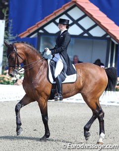 Natalie Morzynski and Leonardo at the 2011 CDI Hagen :: Photo © Astrid Appels