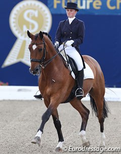 Christoph Koschel's Russian student Anastasia Nikolaeva on Royal Flash, a horse she took over from Kristina Sprehe