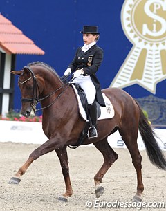 Charlott Maria Schurmann on Donna Jackson at the 2011 CDIO-YR Hagen :: Photo © Astrid Appels