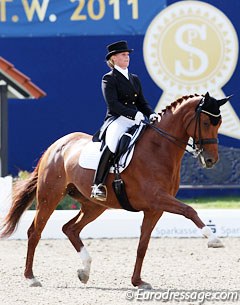 Danish junior rider Anna Zibrandtsen on Capriciella :: Photo © Astrid Appels