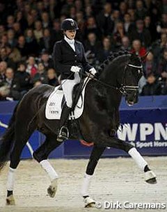 Emmelie Scholtens and Bretton Woods at the 2011 KWPN Stallion Licensing :: Photo © Dirk Caremans