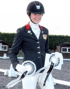 Erin Williams on spot number one and two at the 2011 British Pony Championships at Sheepgate
