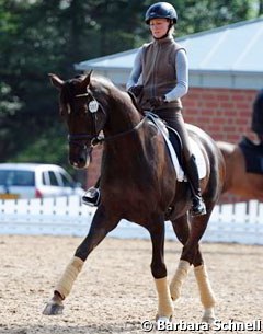 Helen Langehanenberg training Furst Khevenhuller