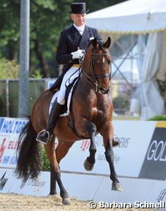 Hubertus Schmidt on the Trakehner stallion Imperio