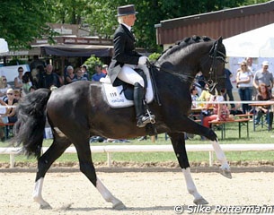 Uta Gräf on the Holsteiner stallion Le Noir