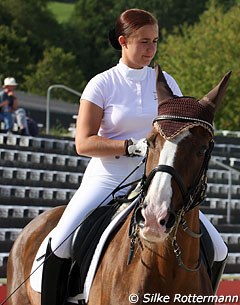 Former young rider Madeline Grimminger brought Polaria all the way to Grand Prix