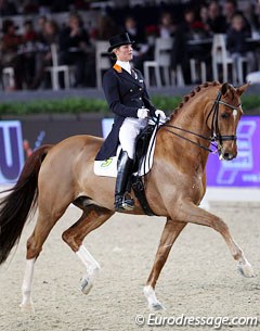 Adelinde Cornelissen on Parzival at the 2011 CDI-W Mechelen :: Photo © Astrid Appels