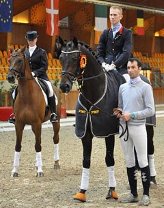 Tom Franckx-Goen and Bon Bravour win the 5-year old Belgian Young Horse Championship