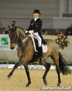 Anabel Balkenhol and Four Ever were second in the Prix St Georges