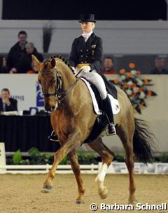 Jill de Ridder won the Young Riders Team test on Bandor