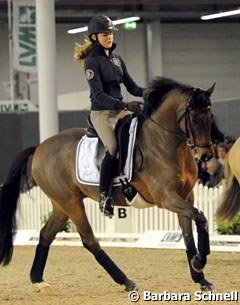 Lena Charlotte Walterscheidt on her newly acquired pony Lord Champion (by Le Champion)
