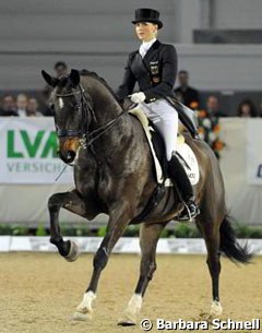 Jessica Werndl on Renommee. Brother and sister Werndl brought eight horses in total to compete in Munster