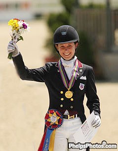 Young Riders' Individual Test gold medallist Isabelle Leibler :: Photo © Mary Phelps