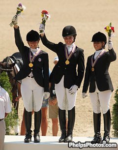 Region 1 Junior Rider Team Gold medalists: Julia Burt, Kya Endreson and Domenique Cassavetis