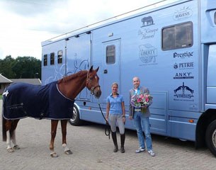 Cornelissen with her brand new lorry