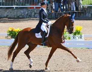 Heather Blitz and Paragon at the 2011 Pan American Games :: Photo © Rick Mitchel/USEF