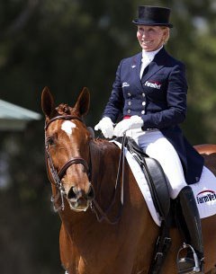 Betsy Steiner and Fino at the 2011 Palm Beach Dressage Derby :: Photo © Sue Stickle