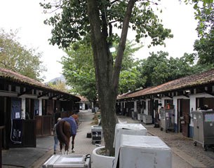 The stabling area