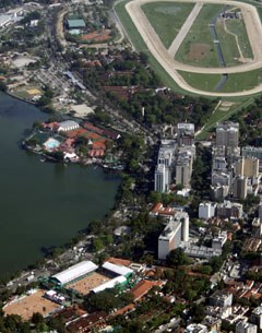 The venue in the left lower corner. The race track in the top right corner will be the location for the 2016 Olympic Equestrian Games