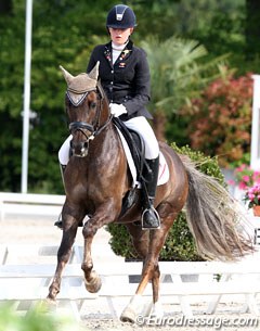 Rachell Fokker on 2010 Dutch team pony Majos Cannon (by Marchi)